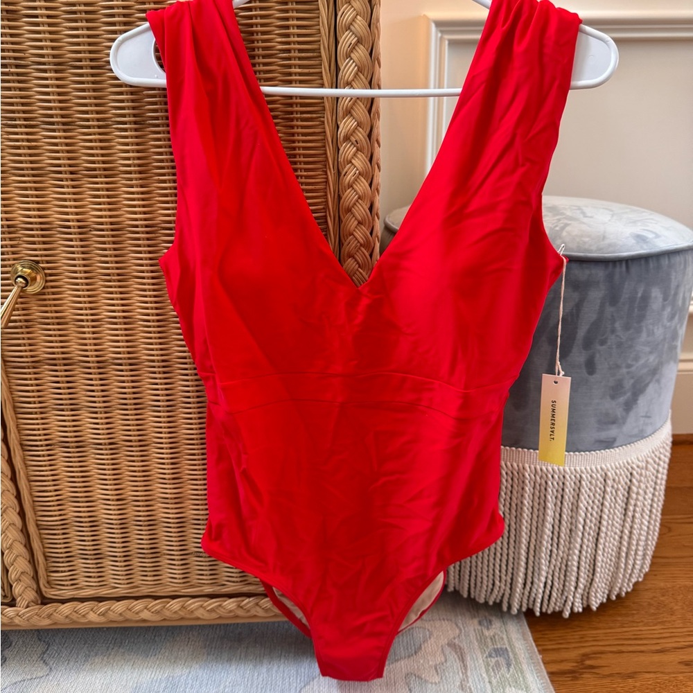Summersalt Red One-Piece Swimsuit